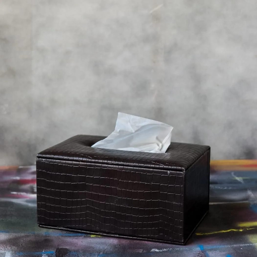 PU Leather Tissue Box