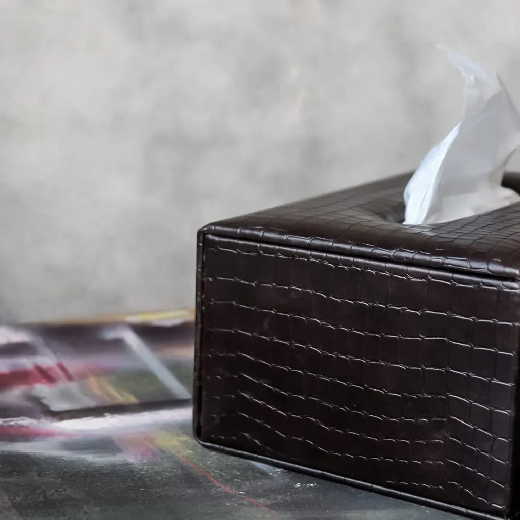 PU Leather Tissue Box
