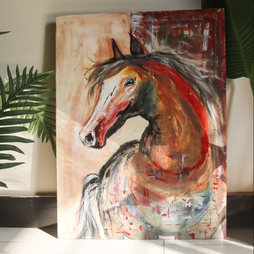 Horse Abstract Painting