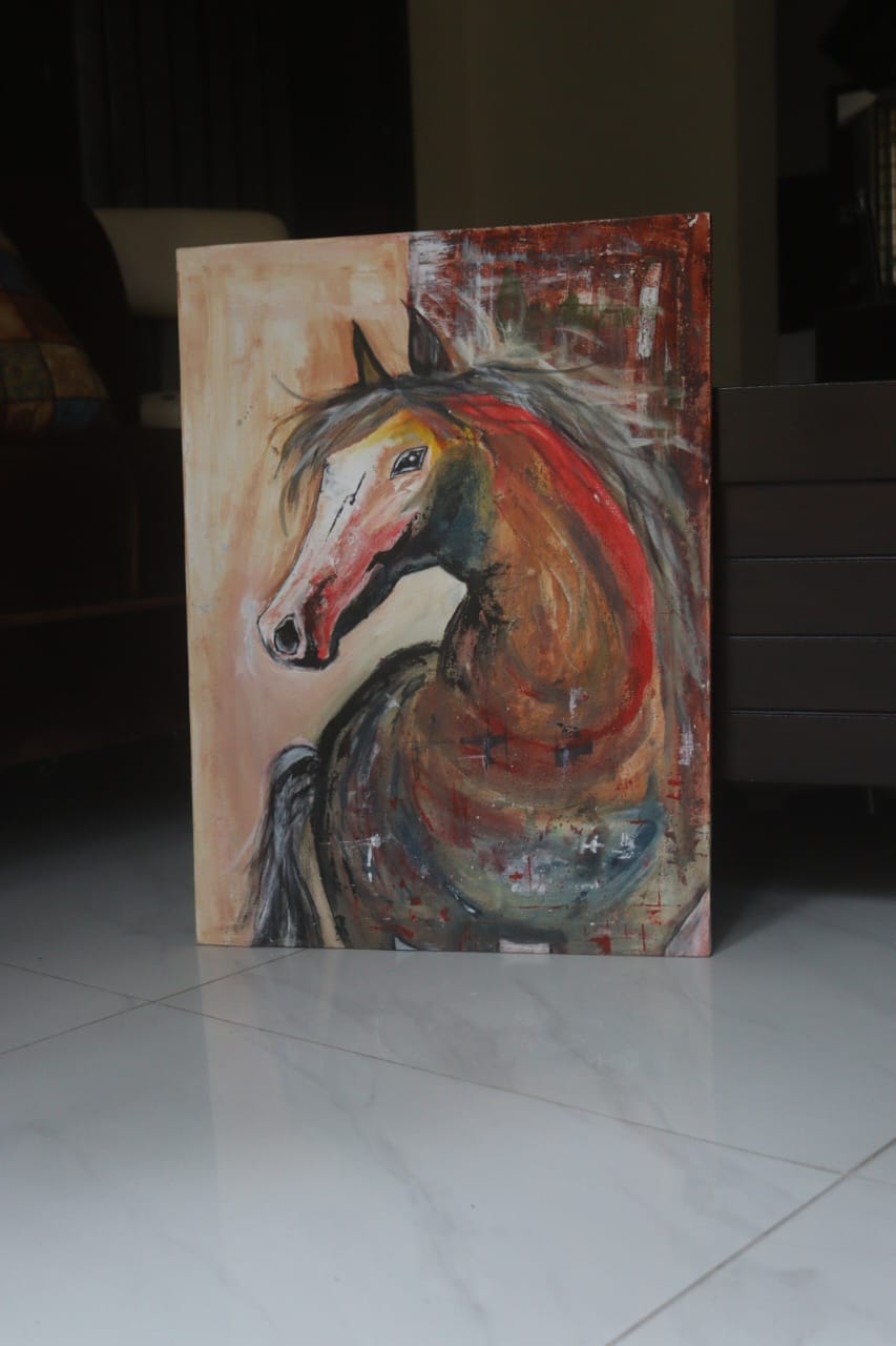 Horse Abstract Painting