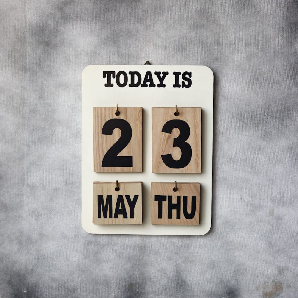 Wooden Calender
