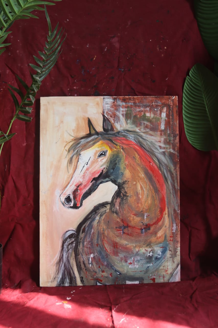 Horse Abstract Painting
