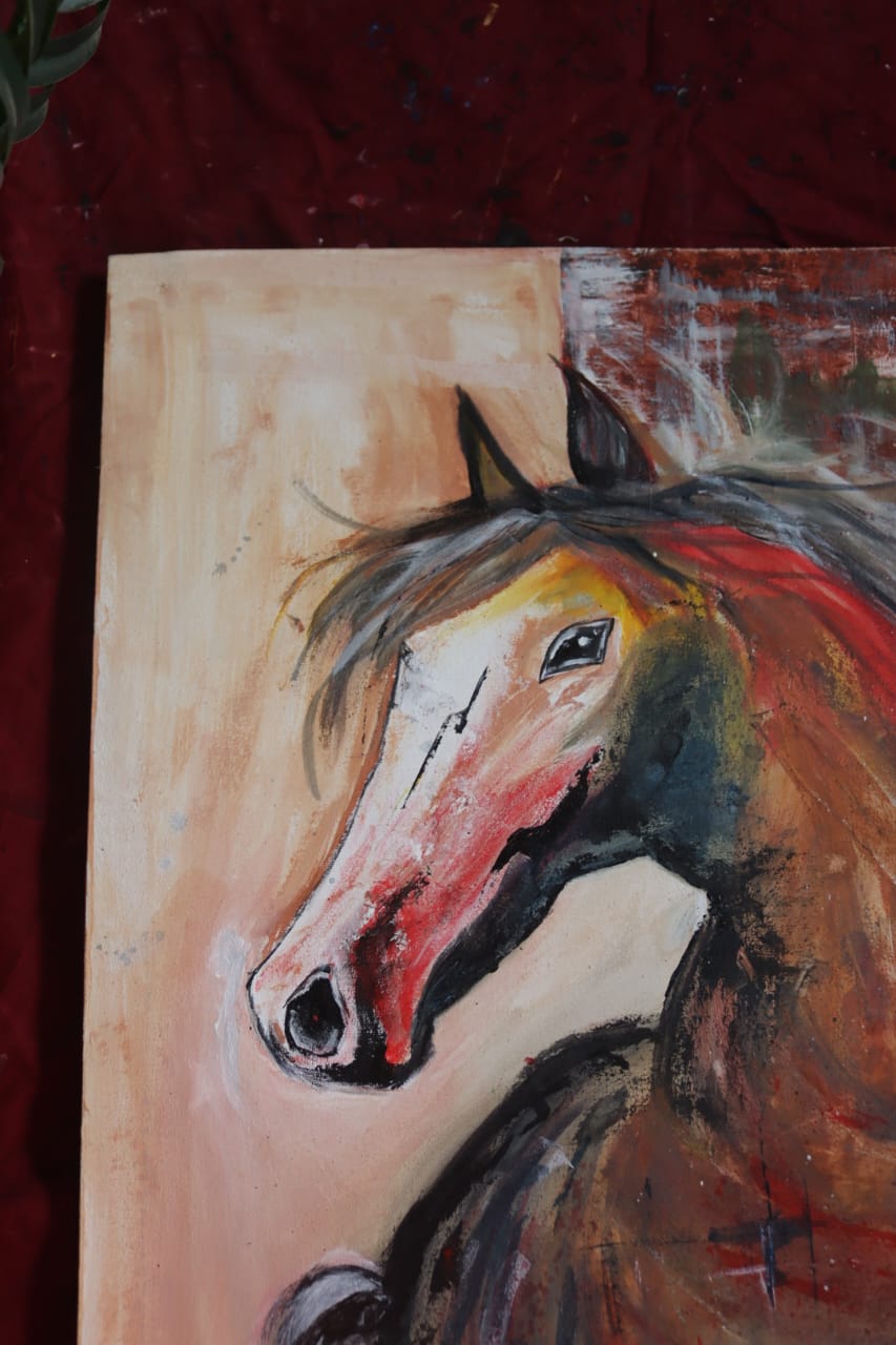 Horse Abstract Painting