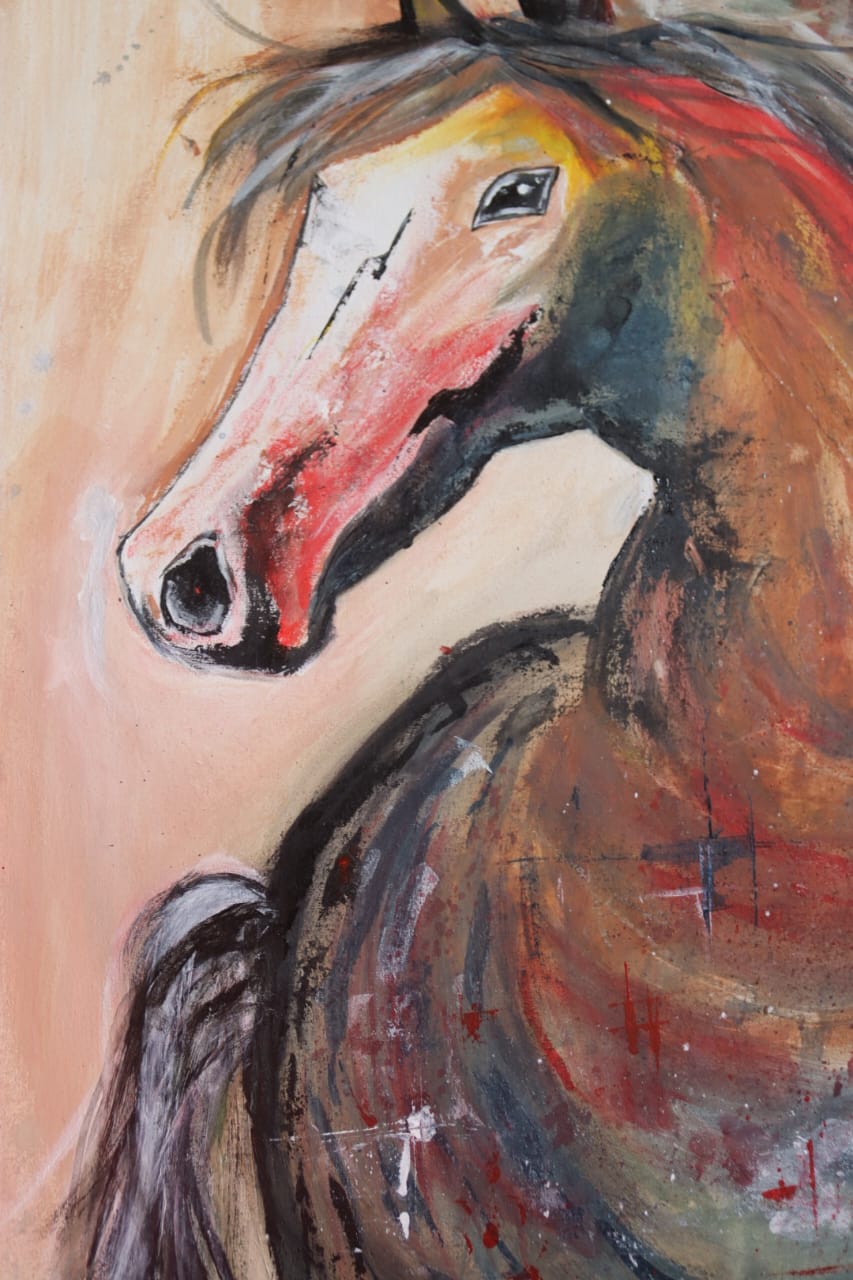 Horse Abstract Painting