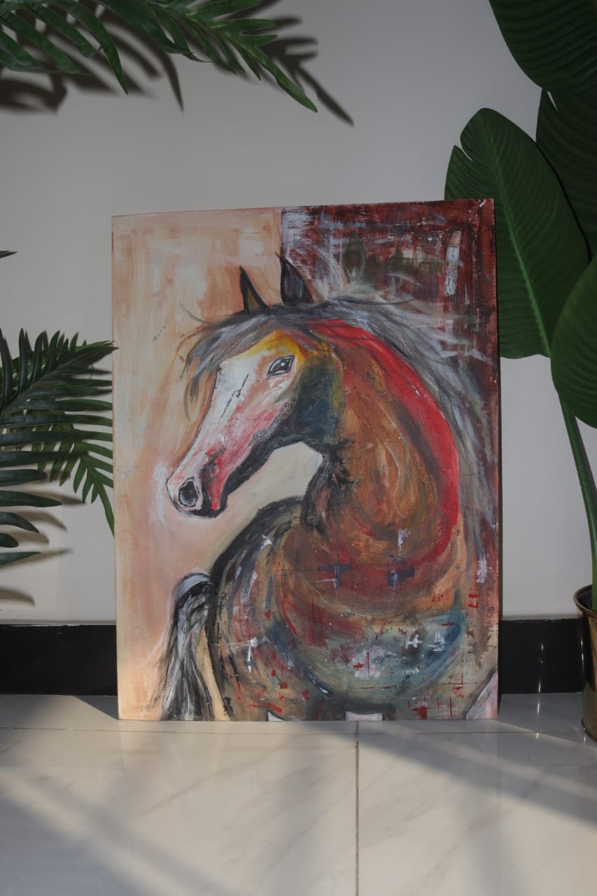 Horse Abstract Painting