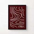 Crimson Flow Abstract