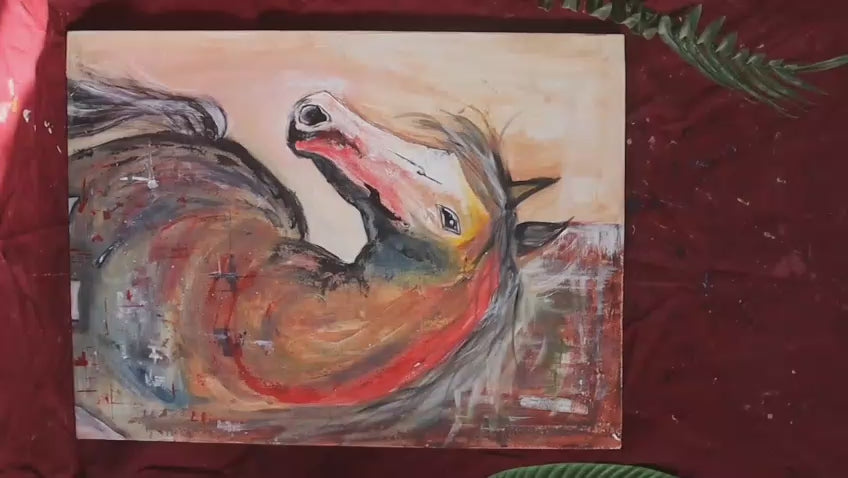Horse Abstract Painting